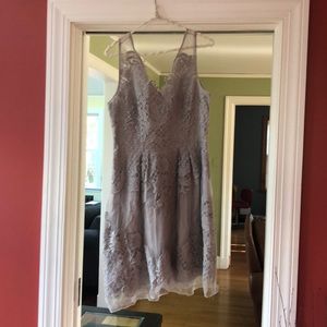 Tan bridesmaid dress